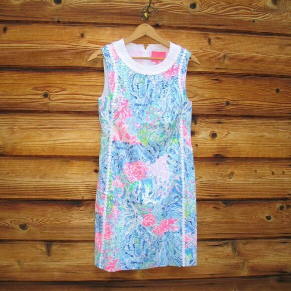 NWT Lily Pulitzer Mila Shift Dress 0 Sink or Swim - Picture 4 of 12